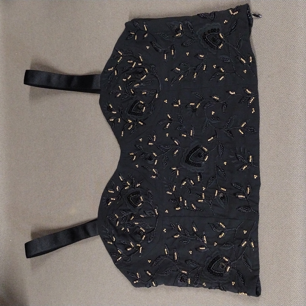 Zara beaded crop top L
